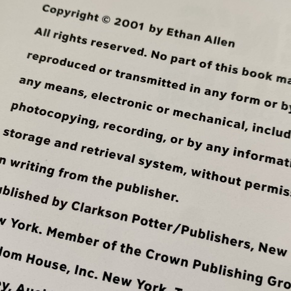 2001 Vintage Ethan Allen’s New American Style Hardcover Book First Edition - Picture 6 of 15